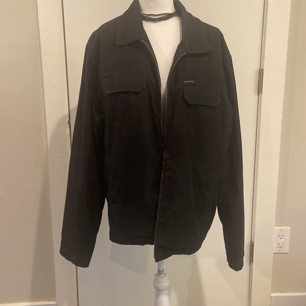 Calvin Klein - Simple black mens coat